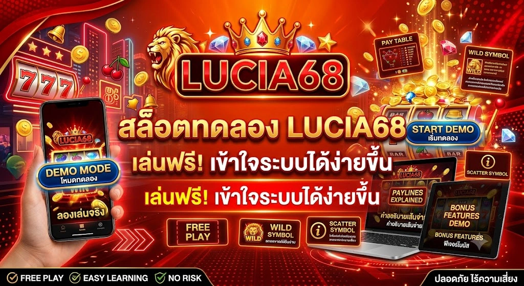 สล็อตทดลอง lucia68 เล่นฟรี เข้าใจระบบเว็บสล็อตได้ง่ายขึ้น